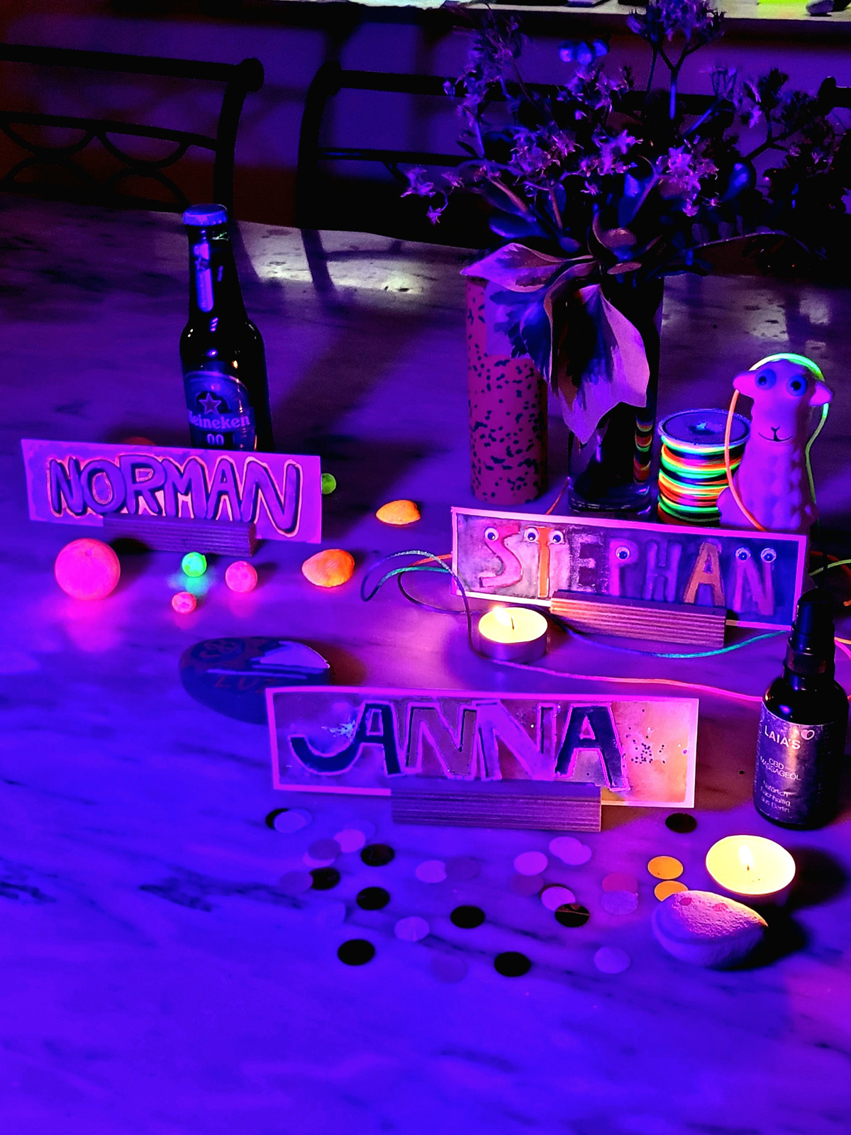 Neon Nametags
